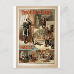 Cartão Postal Tho'.W. Keene, Hamlet Retro Theater