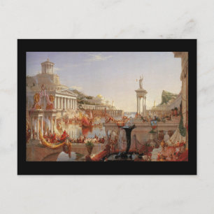 Cartão Postal Thomas Cole O Curso do Consumo Império