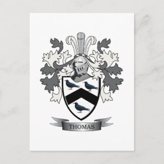 Cartão Postal Thomas Family Crest