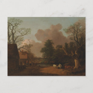 Cartão Postal Thomas Gainsborough - Paisagem com a Milkmaid