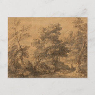 Cartão Postal Thomas Gainsborough - Paisagem Wooded