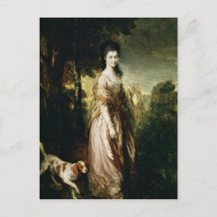 Cartão Postal Thomas Gainsborough Retrato de Lowndes-Ston