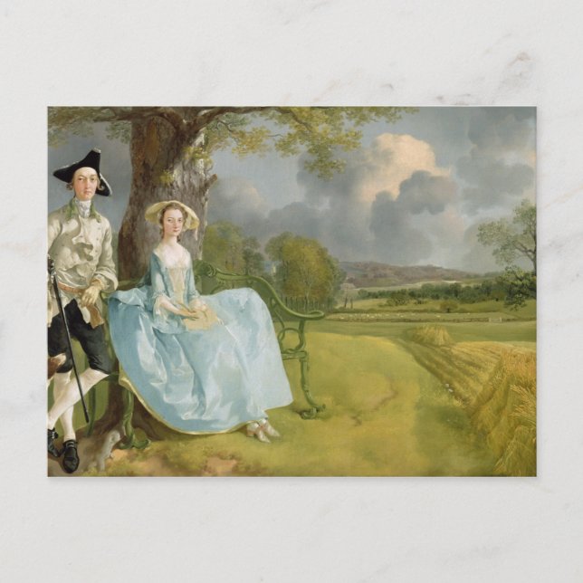 Cartão Postal Thomas Gainsborough |Sr. e Sra. Andrews, c.1748-9 (Frente)