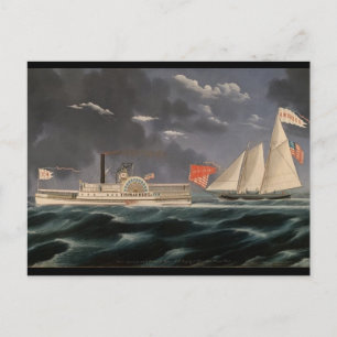 Cartão Postal Thomas Hunt e a América 1852