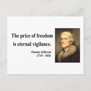 Cartão Postal Thomas Jefferson Cote 2c