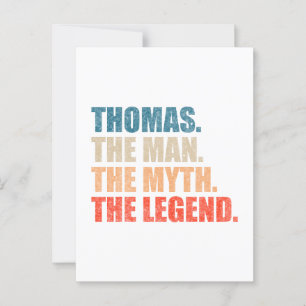 Cartão Postal Thomas O Homem O Mito A Lenda