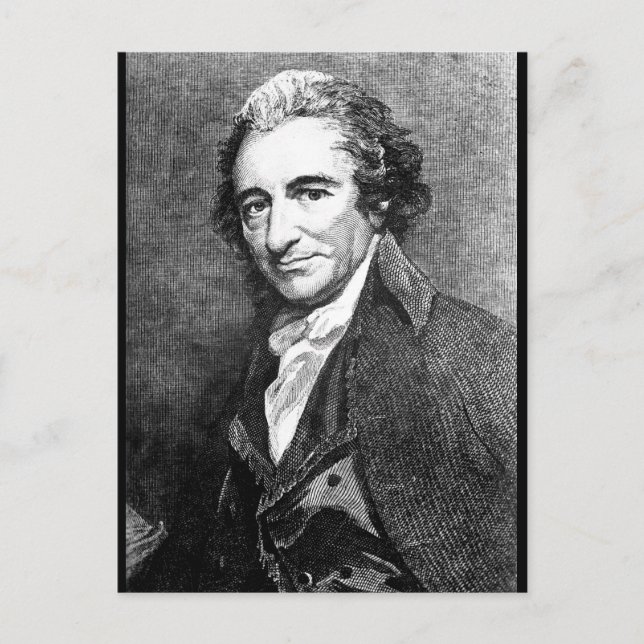 Cartão Postal Thomas Paine.  Copiar Imagem de _Guerra (Frente)