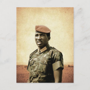 Cartão Postal Thomas Sankara - Burkina Faso - presidente