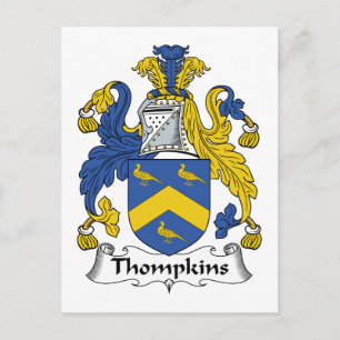 Cartão Postal Thompkins Family Crest