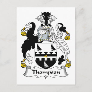 Cartão Postal Thompson Family Crest