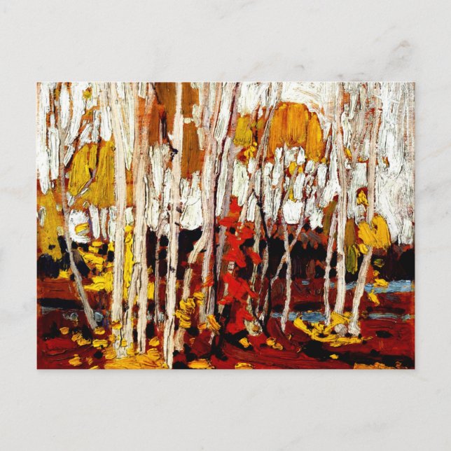Cartão Postal Thomson - Autumn Birches (Frente)