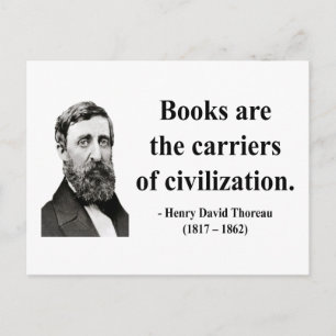 Cartão Postal Thoreau Cotação 9b