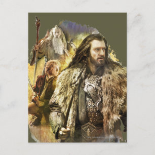 Cartão Postal THORIN OAKENSHIELD™, BILBO BAGGINS™, Gandalf