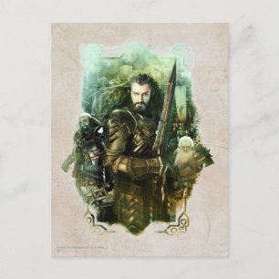 Cartão Postal THORIN OAKENSHIELD™, Dwalin e Gráfico Balin