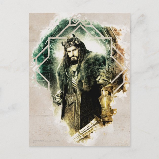 Cartão Postal THORIN OAKENSHIELD™ - Rei Sob A Montanha (Frente)