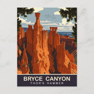 Cartão Postal Thor's Hammer, Bryce Canyon, Utah, Viagem