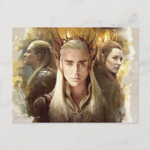 Cartão Postal Thranduil, LEGOLAS GREENLEAF™, & TAURIEL™ Grá