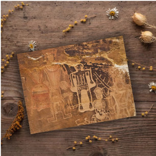 Cartão Postal Three Kings Petroglicph Mcconkie Ranch Utah