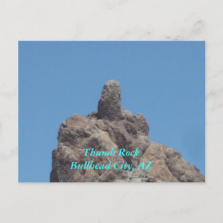 Cartão Postal Thumb Rock Bullhead City, AZ