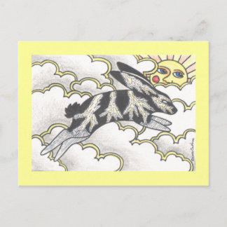 Cartão Postal Thunder Bunny