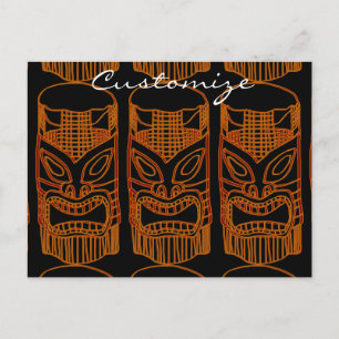 Cartão Postal Thunder_Cove da Escultura Tiki Dourada