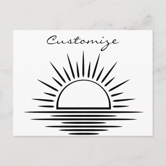 Cartão Postal Thunder_Cove de Reflexão Sunrise/Sunset (Frente)