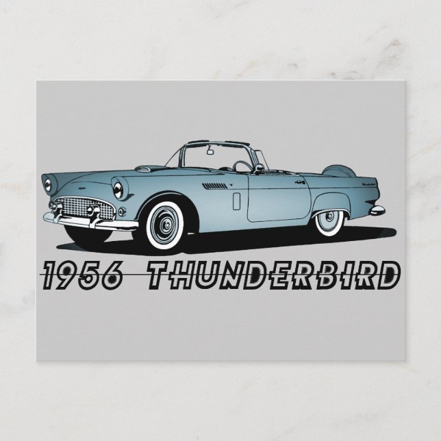 Cartão Postal Thunderbird 1956 (Frente)