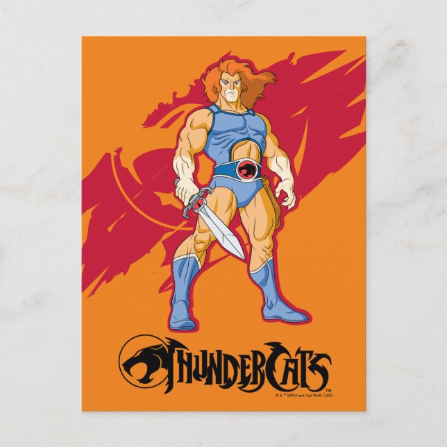Cartão Postal ThunderCats | Gráfico de Caracteres Lion-O (Frente)