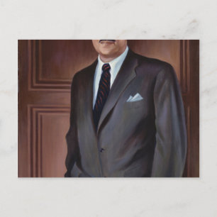 Cartão Postal Thurgood Marshall Portrait Por Betsy Graves Reynea