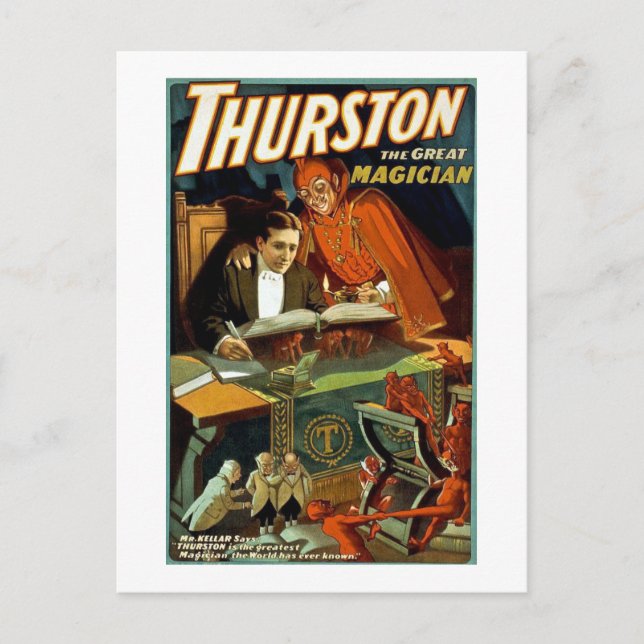 Cartão Postal Thurston The Excelente Magistro - Vintage (Frente)