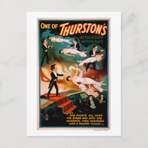 Cartão Postal Thürston's Surpreendentes Mistérios Magic Poster