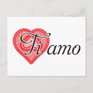 Cartão Postal Ti amo (italiano)