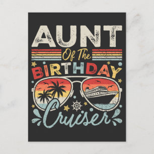 Cartão Postal Tia do Cruzeiro de Aniversário Férias