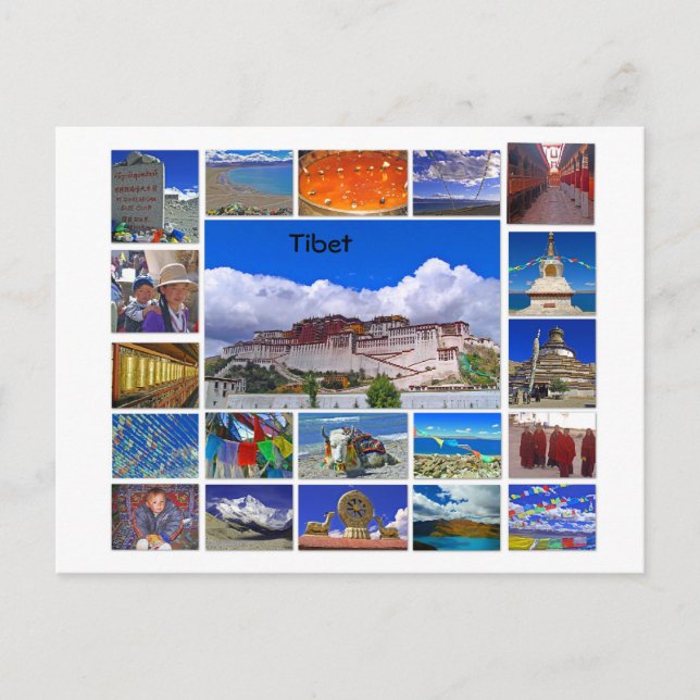 Cartão Postal Tibet Multivisão (Frente)