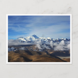 Cartão Postal Tibet Qomolangma Monte Everest China Viagem Foto