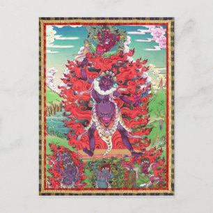 Cartão Postal Tibetan Thangka Ekajati Art