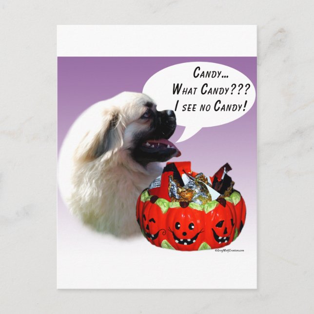 Cartão Postal Tibetano - espanhol Halloween Candy (Frente)