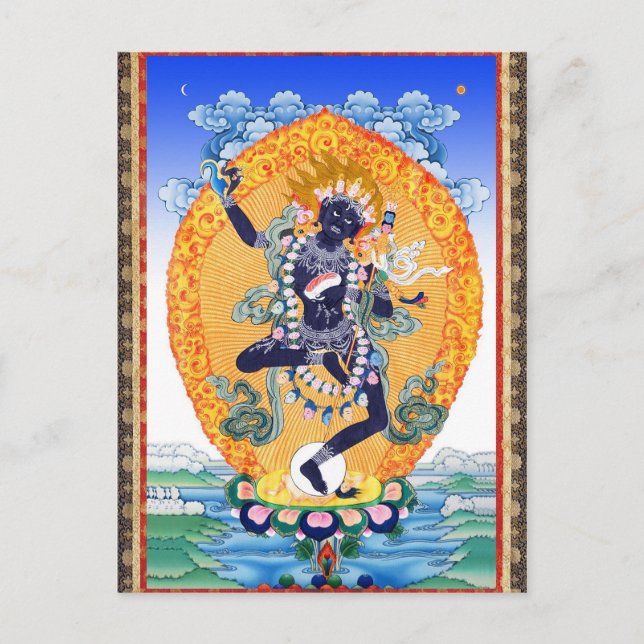 Cartão Postal Tibetano Thangka Vajravarahi Nairatmya (Frente)