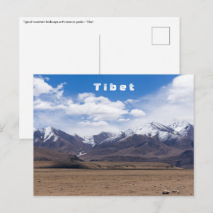 Cartão Postal Tibete, Himalaia - Paisagem montanhosa cênica