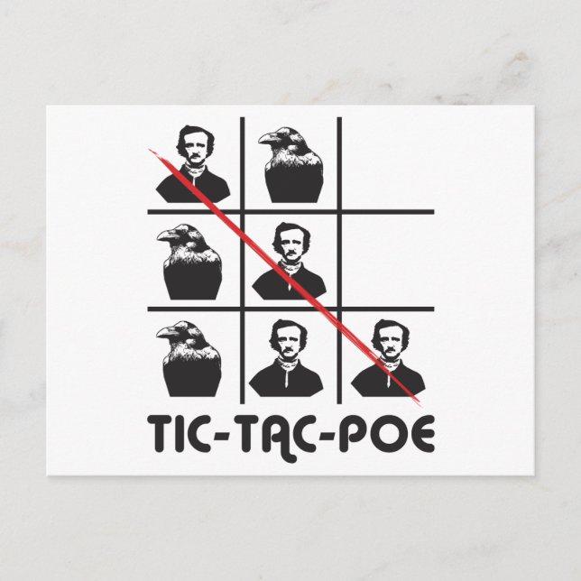 CARTÃO POSTAL TIC-TAC-POE (Frente)