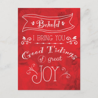 Cartão Postal Tidings of Joy por Jan Marvin