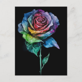 Cartão Postal Tie Dye Rosa Impressão