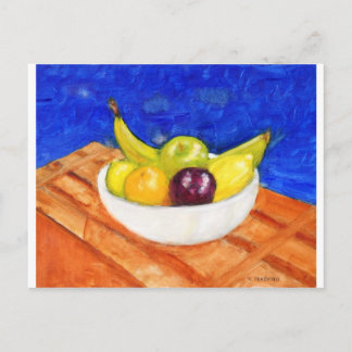Cartão Postal Tigela de Fruta