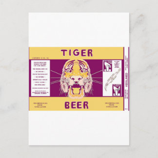 Cartão Postal Tiger Beer Manhattan Brewing Chicago Illinois Can