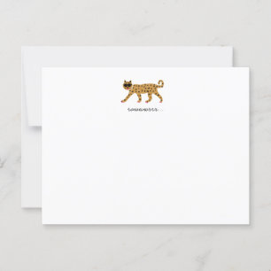 Cartão Postal Tiger Flat Notecard