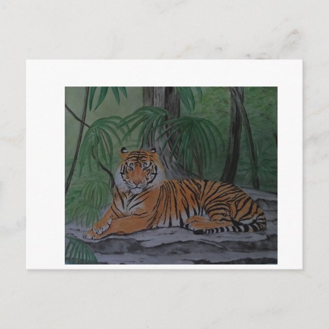 Cartão Postal Tiger no Resto (Frente)