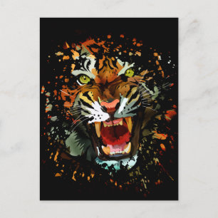 Cartão Postal Tiger Roar 2
