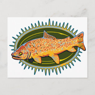 Cartão postal Tiger Trout