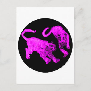 Cartão Postal Tigers jGibney O MUSEUM Zazzle