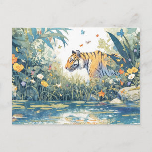 Cartão Postal Tigre Caprichoso por Rio de Aquarela